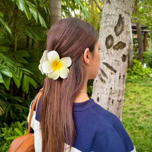 Pinces à cheveux fleur exotique - collection été